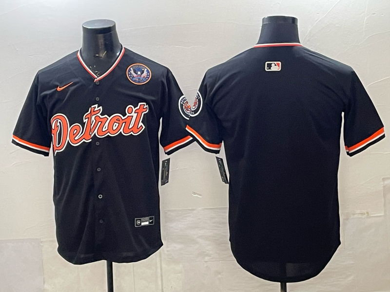 Men Detroit Tigers blank black Game Nike MLB Jersey14002->detroit tigers->MLB Jersey